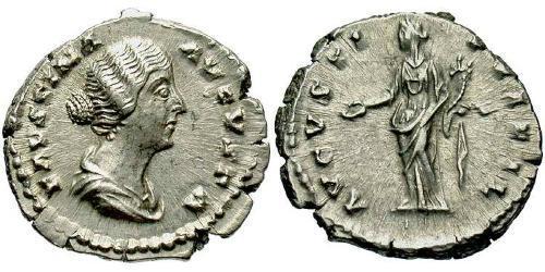 1 Denario Impero romano (27BC-395) Argento Faustina II (130-175)