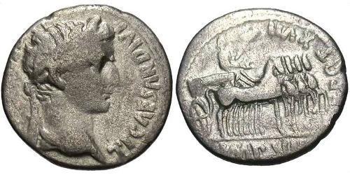 1 Denario Impero romano (27BC-395) Argento Tiberio Claudio Nerone (42 BC-37)