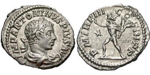 1 Denario Impero romano (27BC-395) Argento Eliogabalo (203-222)