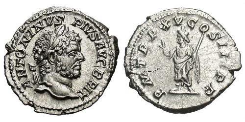 1 Denario Impero romano (27BC-395) Argento Caracalla (188-217)