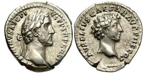 1 Denario Impero romano (27BC-395) Argento Antonino Pio  (86-161)