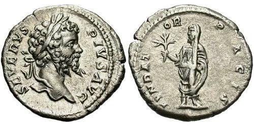 1 Denario Impero romano (27BC-395) Argento Settimio Severo (145- 211)