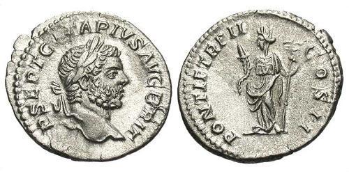 1 Denario Impero romano (27BC-395) Argento Geta (189-211)