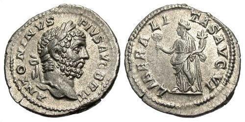 1 Denario Impero romano (27BC-395) Argento Caracalla (188-217)