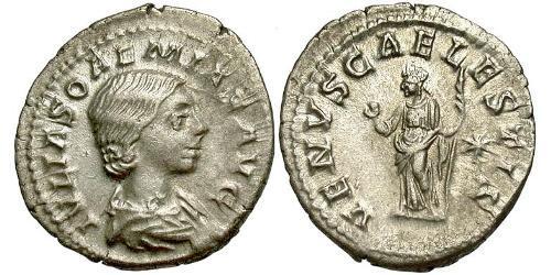 1 Denario Impero romano (27BC-395) Argento Julia Soaemias (180-222)