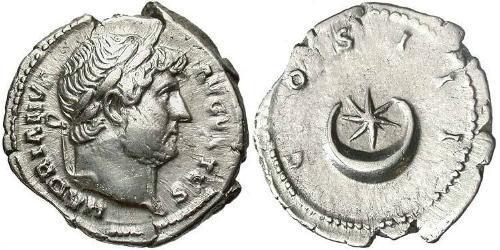 1 Denario Impero romano (27BC-395) Argento Adriano (76 - 138) 