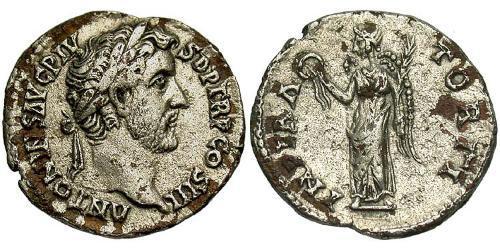 1 Denario Impero romano (27BC-395) Argento Antonino Pio  (86-161)