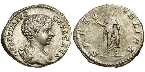 1 Denario Impero romano (27BC-395) Argento Geta (189-211)