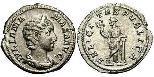 1 Denario Impero romano (27BC-395) Argento Julia Avita Mamaea (180-235)