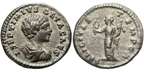 1 Denario Impero romano (27BC-395) Argento Geta (189-211)