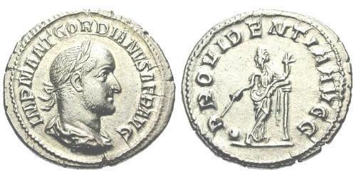 1 Denario Impero romano (27BC-395) Argento Gordiano II (192-238)