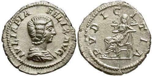 1 Denario Impero romano (27BC-395) Argento Giulia Domna (?-217)