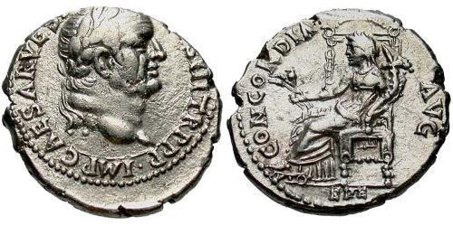 1 Denario Impero romano (27BC-395) Argento Vespasiano (9-79)