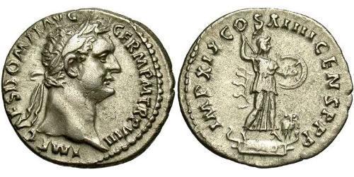 1 Denario Impero romano (27BC-395) Argento Domiziano (51-96)