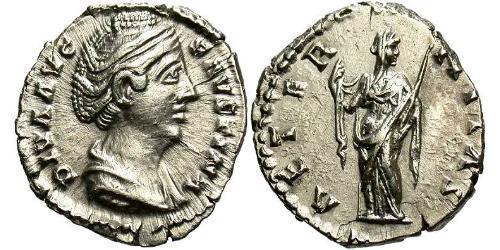 1 Denario Impero romano (27BC-395) Argento Faustina maggiore(105-141)