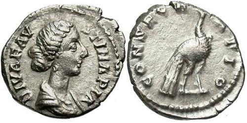 1 Denario Impero romano (27BC-395) Argento Faustina II (130-175)