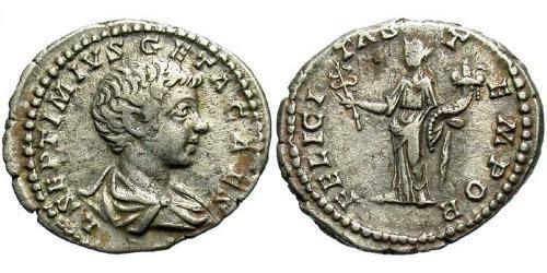 1 Denario Impero romano (27BC-395) Argento Geta (189-211)