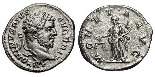 1 Denario Impero romano (27BC-395) Argento Caracalla (188-217)