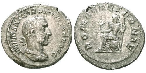 1 Denario Impero romano (27BC-395) Argento Gordiano I Africano (159-238)