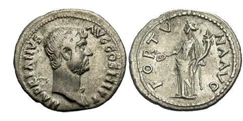1 Denario Impero romano (27BC-395) Argento Adriano (76 - 138) 