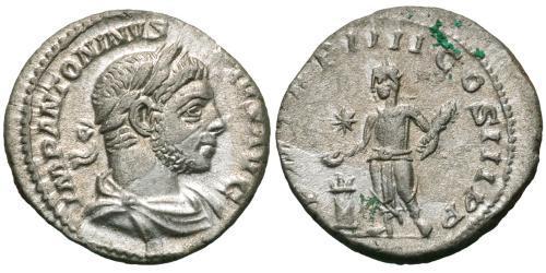 1 Denario Impero romano (27BC-395) Argento Eliogabalo (203-222)