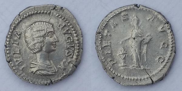 1 Denario Impero romano (27BC-395) Argento Giulia Domna (?-217)