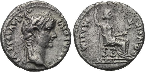 1 Denario Impero romano (27BC-395) Argento Tiberio Claudio Nerone (42 BC-37)