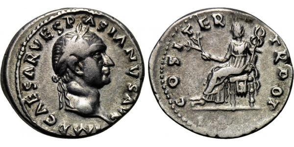 1 Denario Impero romano (27BC-395) Argento Vespasiano (9-79)