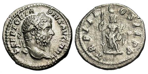 1 Denario Impero romano (27BC-395) Argento Geta (189-211)