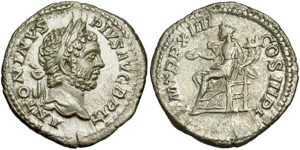 1 Denario Impero romano (27BC-395) Argento Caracalla (188-217)