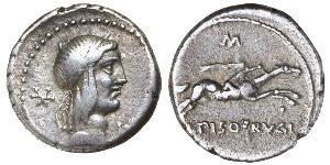 1 Denario Repubblica romana (509BC-27BC) Argento 