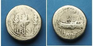 1 Denario Repubblica romana (509BC-27BC) Argento Marco Antonio (83BC-30BC)