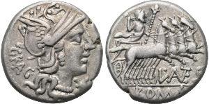 1 Denario Repubblica romana (509BC-27BC) Argento 