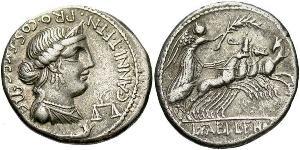 1 Denario Repubblica romana (509BC-27BC) Argento 