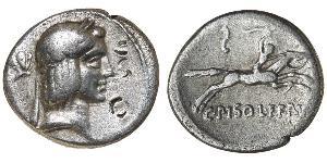 1 Denario Repubblica romana (509BC-27BC) Argento 