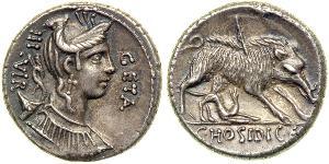 1 Denario Repubblica romana (509BC-27BC) Argento 