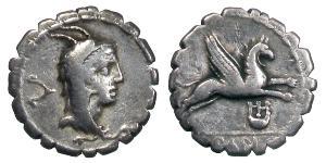 1 Denario Repubblica romana (509BC-27BC) Argento 