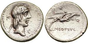 1 Denario Repubblica romana (509BC-27BC) Argento 