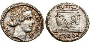 1 Denario Repubblica romana (509BC-27BC) Argento 