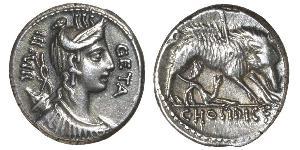 1 Denario Repubblica romana (509BC-27BC) Argento 