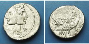 1 Denario Repubblica romana (509BC-27BC) Argento 