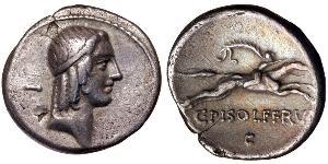 1 Denario Repubblica romana (509BC-27BC) Argento 