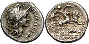 1 Denario Repubblica romana (509BC-27BC) Argento 