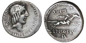 1 Denario Repubblica romana (509BC-27BC) Argento 