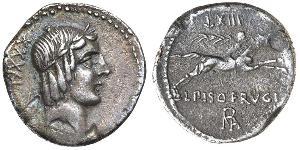 1 Denario Repubblica romana (509BC-27BC) Argento 