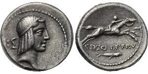 1 Denario Repubblica romana (509BC-27BC) Argento 