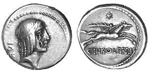 1 Denario Repubblica romana (509BC-27BC) Argento 