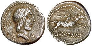 1 Denario Repubblica romana (509BC-27BC) Argento 