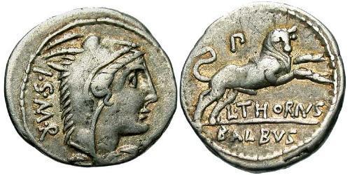 1 Denario Repubblica romana (509BC-27BC) Argento 