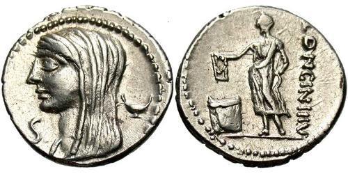 1 Denario Repubblica romana (509BC-27BC) Argento 